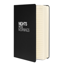 Load image into Gallery viewer, Black Hardcover Notebook | Nights Into Mornings