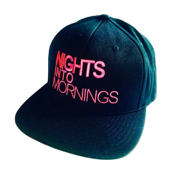 ORIGINAL SNAPBACK, BLACK, NEON PINK LOGO