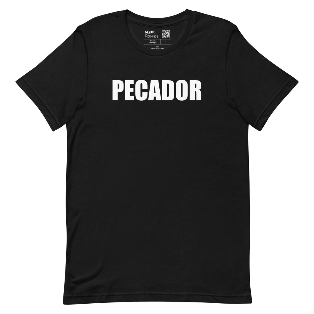 PECADOR – BLACK, WHITE LOGO